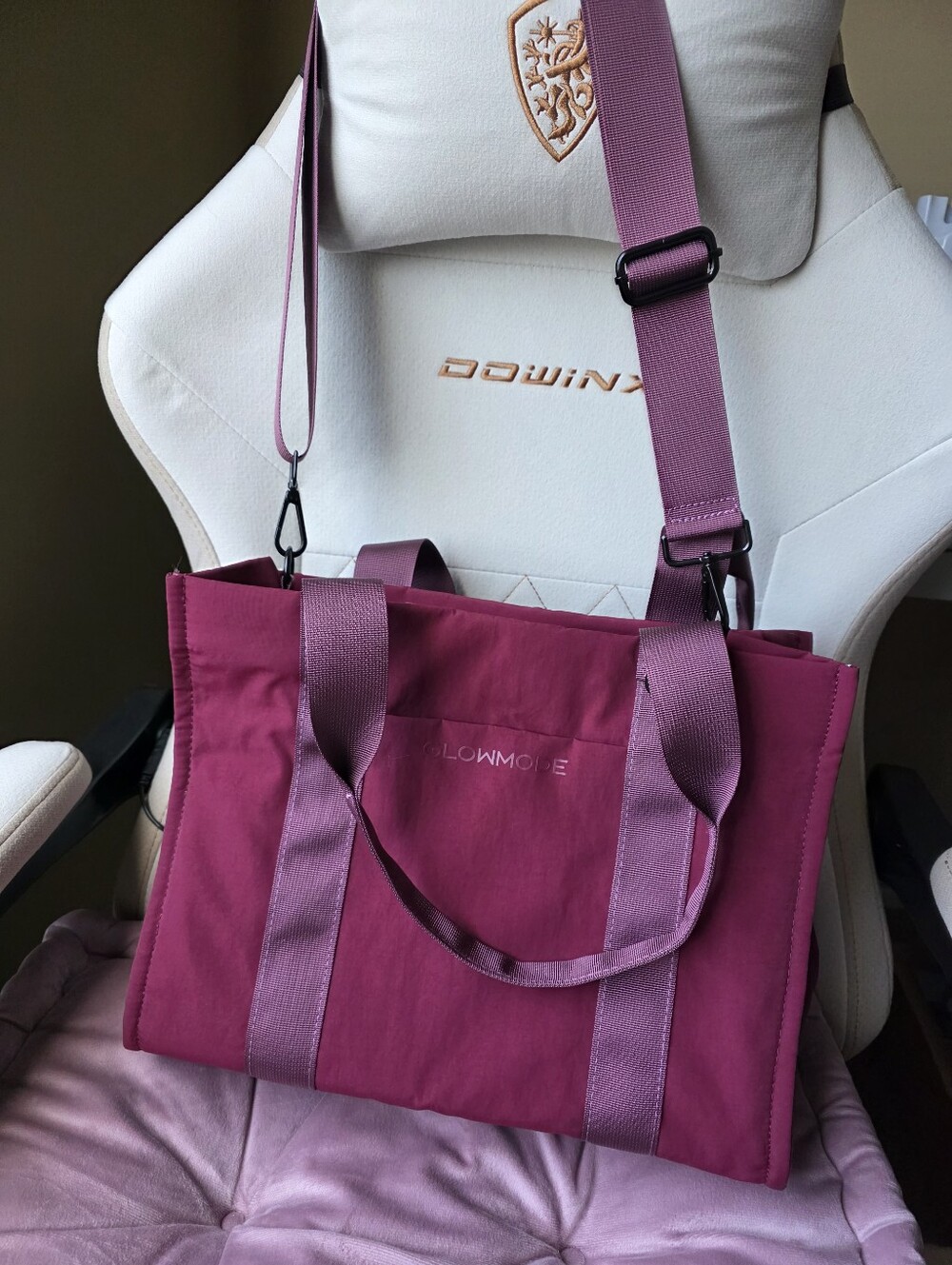 SHEIN Glowmode Burgundy Tote